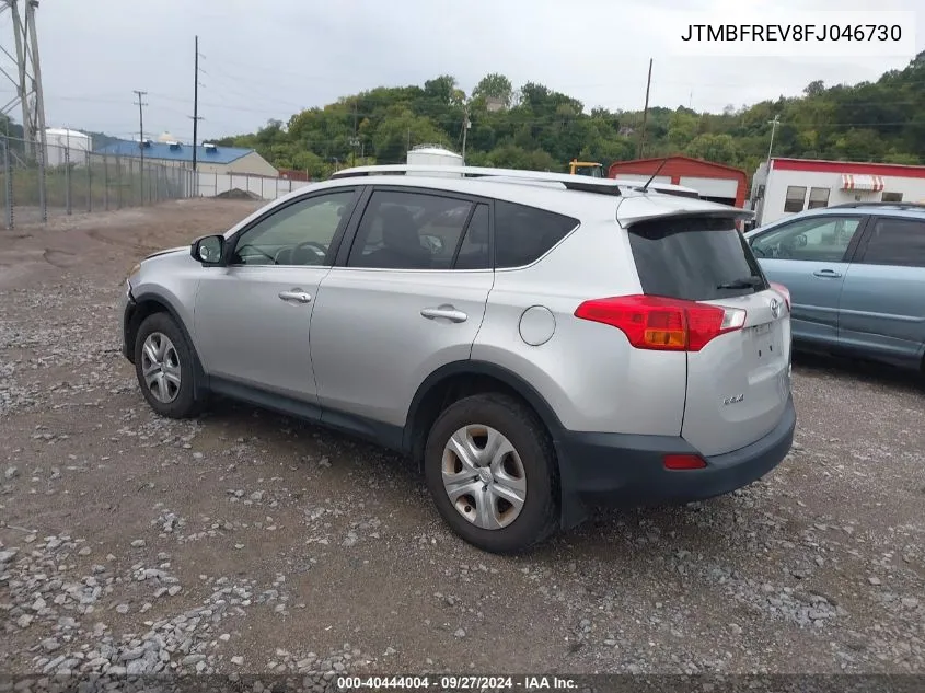 JTMBFREV8FJ046730 2015 Toyota Rav4 Le