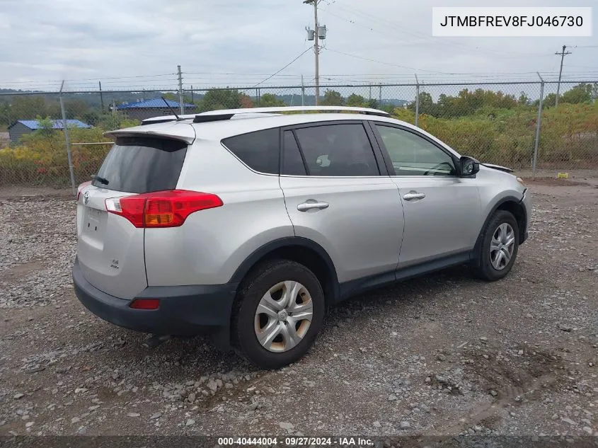 2015 Toyota Rav4 Le VIN: JTMBFREV8FJ046730 Lot: 40444004