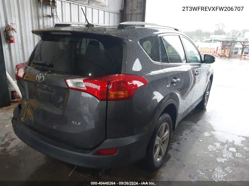 2T3WFREVXFW206707 2015 Toyota Rav4 Xle