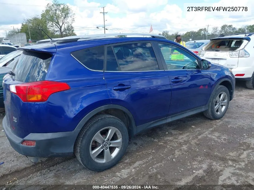 2T3RFREV4FW250778 2015 Toyota Rav4 Xle