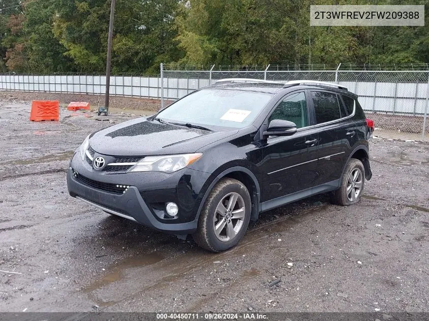 2015 Toyota Rav4 Xle VIN: 2T3WFREV2FW209388 Lot: 40450711