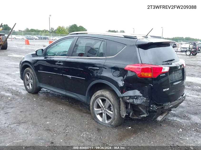 2T3WFREV2FW209388 2015 Toyota Rav4 Xle