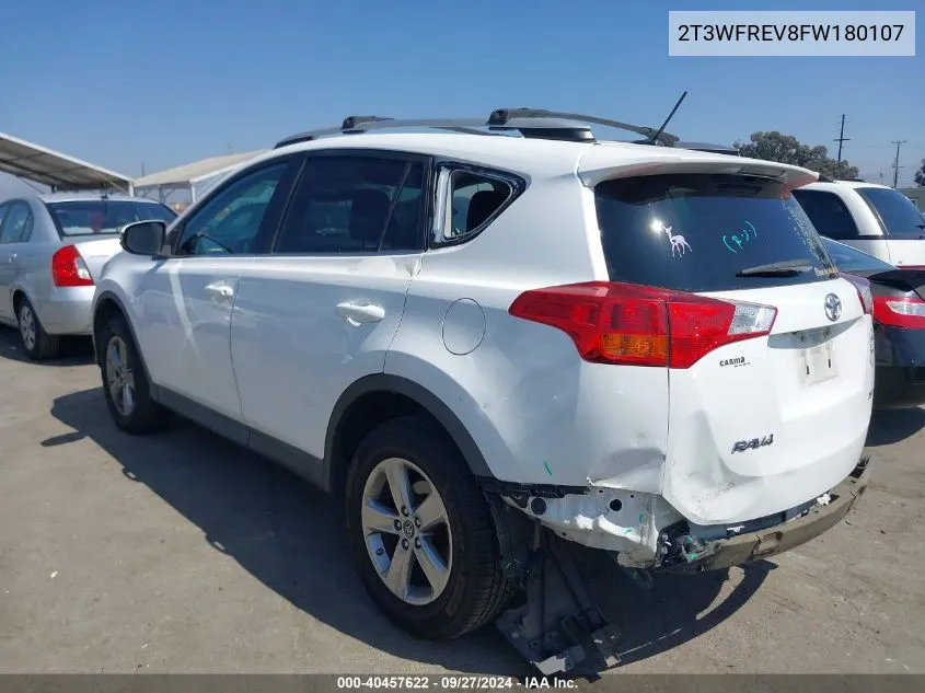 2015 Toyota Rav4 Xle VIN: 2T3WFREV8FW180107 Lot: 40457622