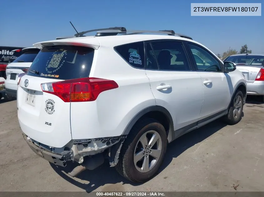 2015 Toyota Rav4 Xle VIN: 2T3WFREV8FW180107 Lot: 40457622