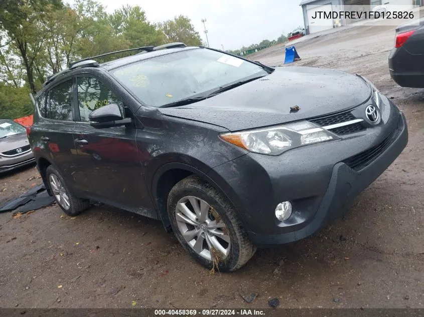 2015 Toyota Rav4 Limited VIN: JTMDFREV1FD125826 Lot: 40458369