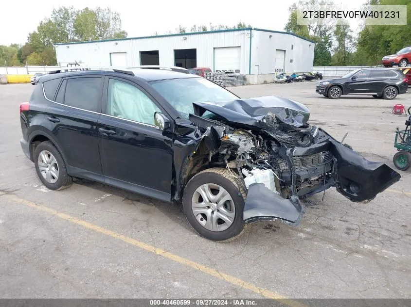 2015 Toyota Rav4 Le VIN: 2T3BFREV0FW401231 Lot: 40460599