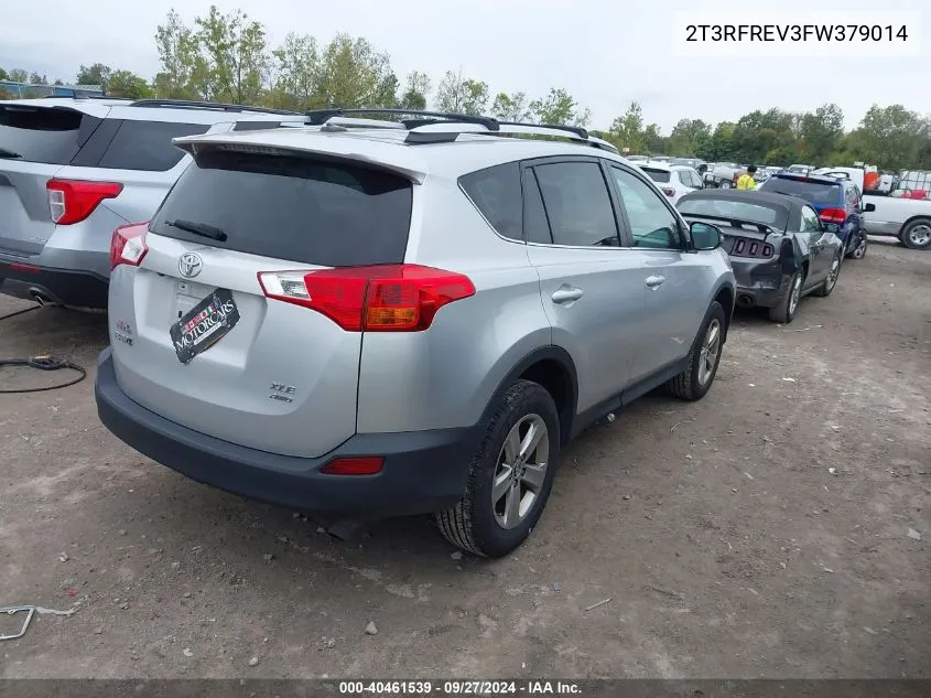 2015 Toyota Rav4 Xle VIN: 2T3RFREV3FW379014 Lot: 40461539