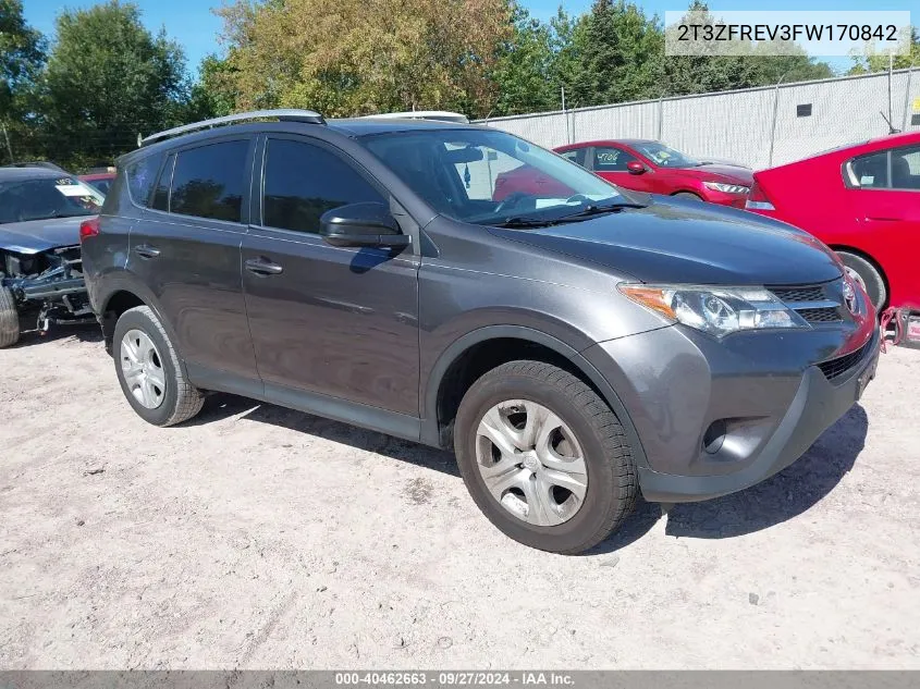 2T3ZFREV3FW170842 2015 Toyota Rav4 Le