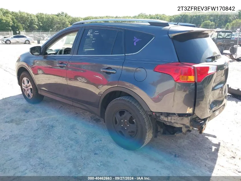 2T3ZFREV3FW170842 2015 Toyota Rav4 Le