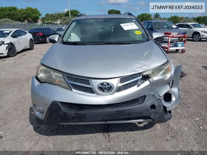 JTMWFREVXFJ034533 2015 Toyota Rav4 Xle