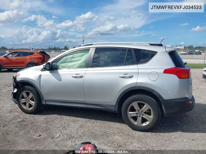 JTMWFREVXFJ034533 2015 Toyota Rav4 Xle