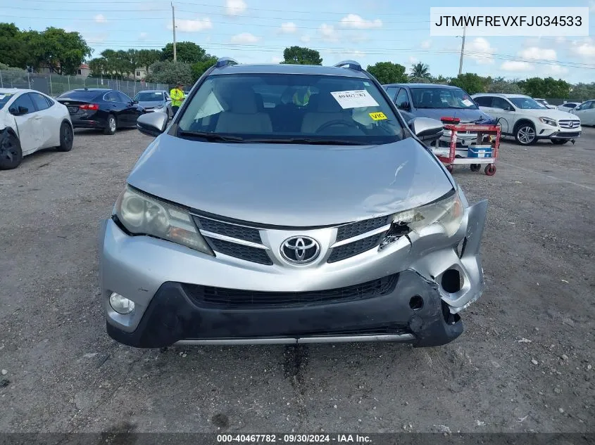 JTMWFREVXFJ034533 2015 Toyota Rav4 Xle