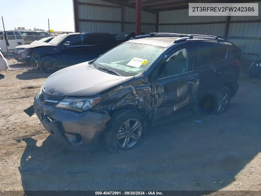 2T3RFREV2FW242386 2015 Toyota Rav4 Xle