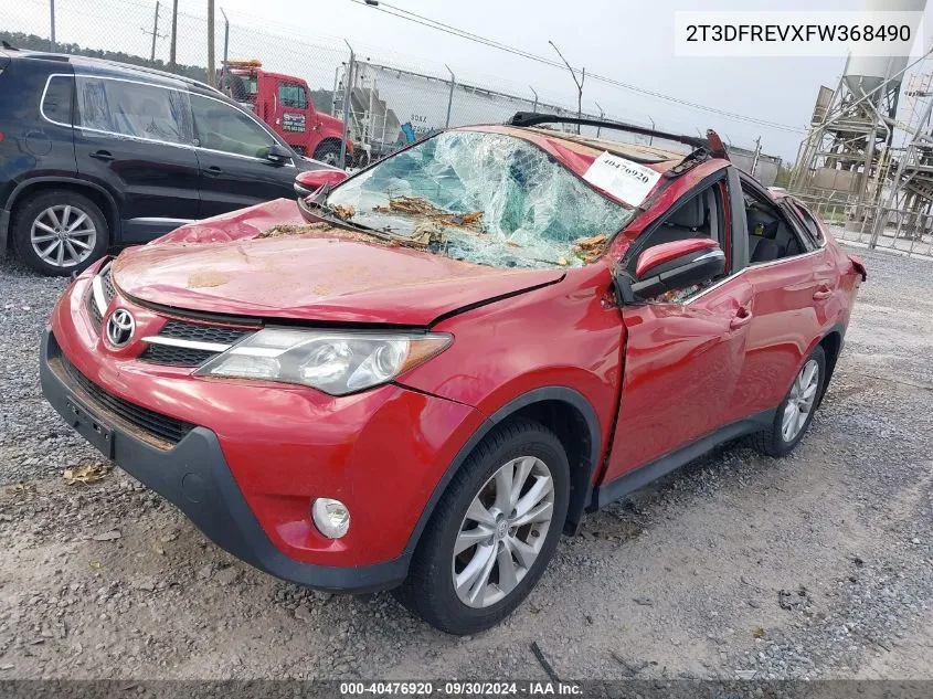 2T3DFREVXFW368490 2015 Toyota Rav4 Limited