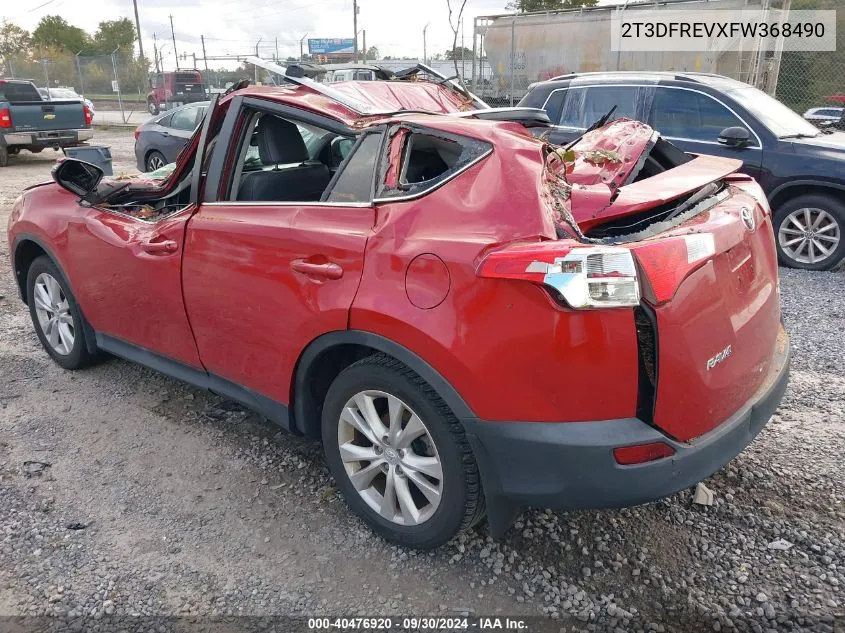 2T3DFREVXFW368490 2015 Toyota Rav4 Limited