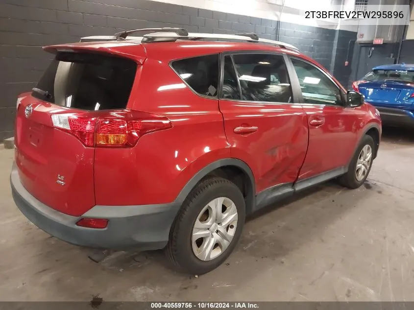 2015 Toyota Rav4 Le VIN: 2T3BFREV2FW295896 Lot: 40559756