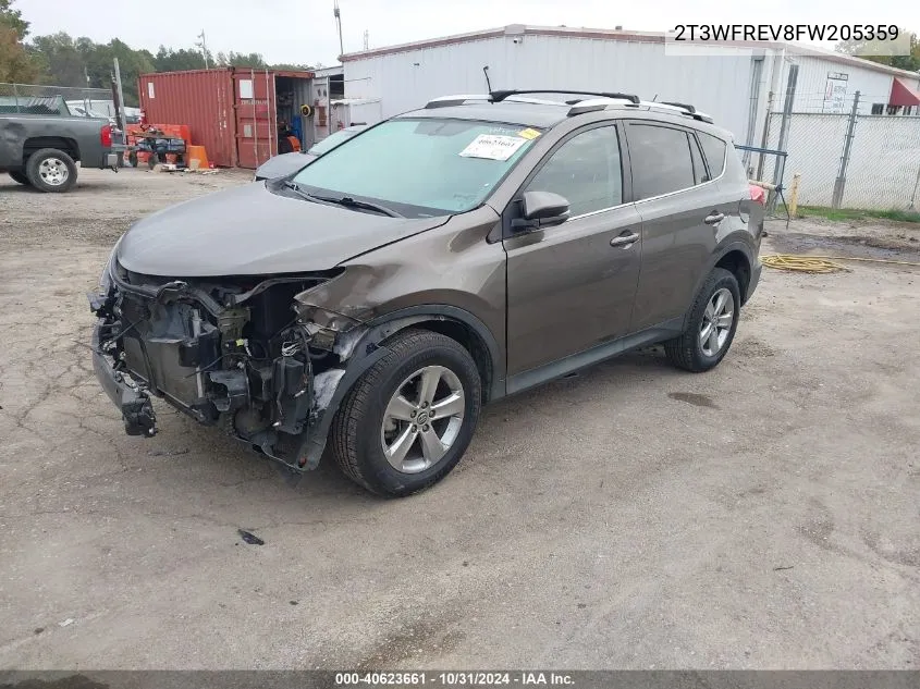 2015 Toyota Rav4 Xle VIN: 2T3WFREV8FW205359 Lot: 40623661