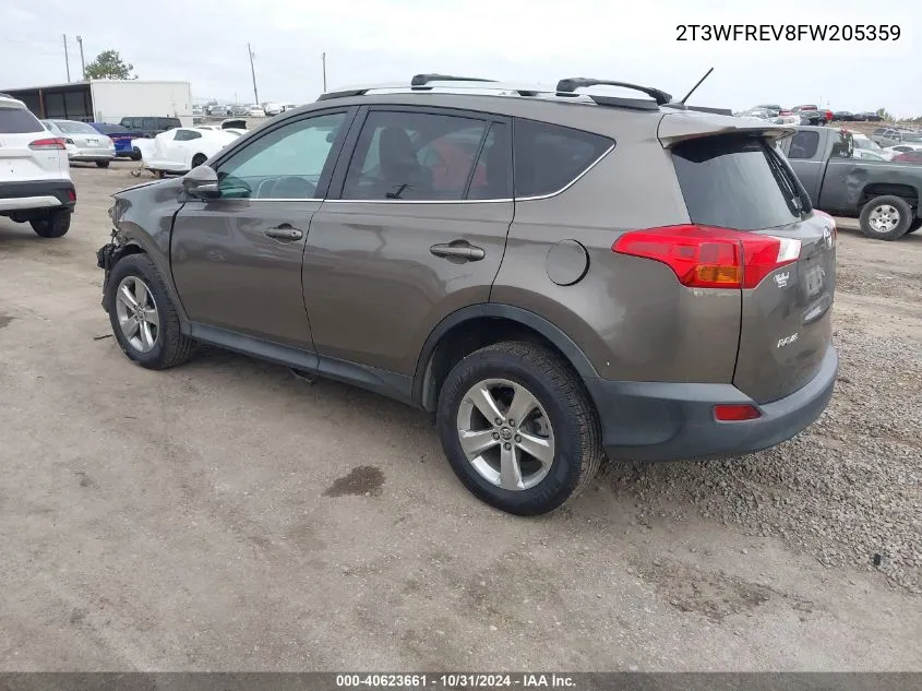 2015 Toyota Rav4 Xle VIN: 2T3WFREV8FW205359 Lot: 40623661