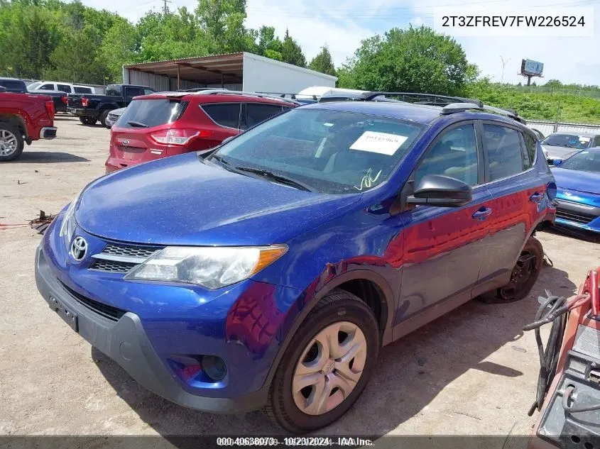 2015 Toyota Rav4 Le VIN: 2T3ZFREV7FW226524 Lot: 40638073