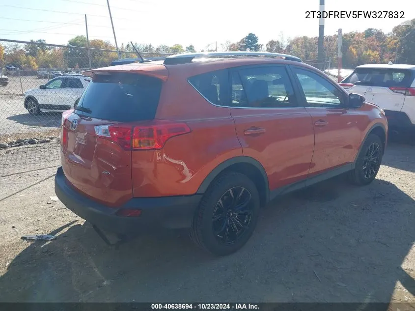 2015 Toyota Rav4 Limited VIN: 2T3DFREV5FW327832 Lot: 40638694