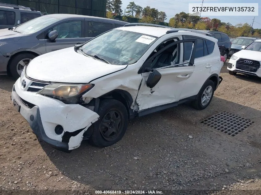 2T3ZFREV8FW135732 2015 Toyota Rav4 Le