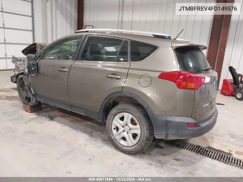 JTMBFREV4FD149576 2015 Toyota Rav4 Le