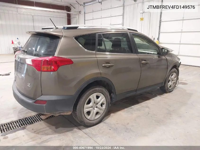 JTMBFREV4FD149576 2015 Toyota Rav4 Le