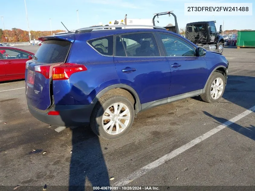 2T3DFREV2FW241488 2015 Toyota Rav4 Limited