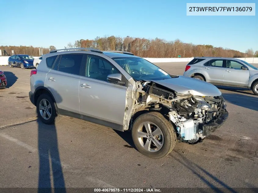 2015 Toyota Rav4 Xle VIN: 2T3WFREV7FW136079 Lot: 40679575