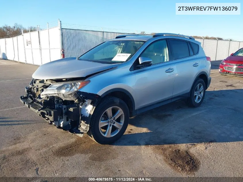 2015 Toyota Rav4 Xle VIN: 2T3WFREV7FW136079 Lot: 40679575