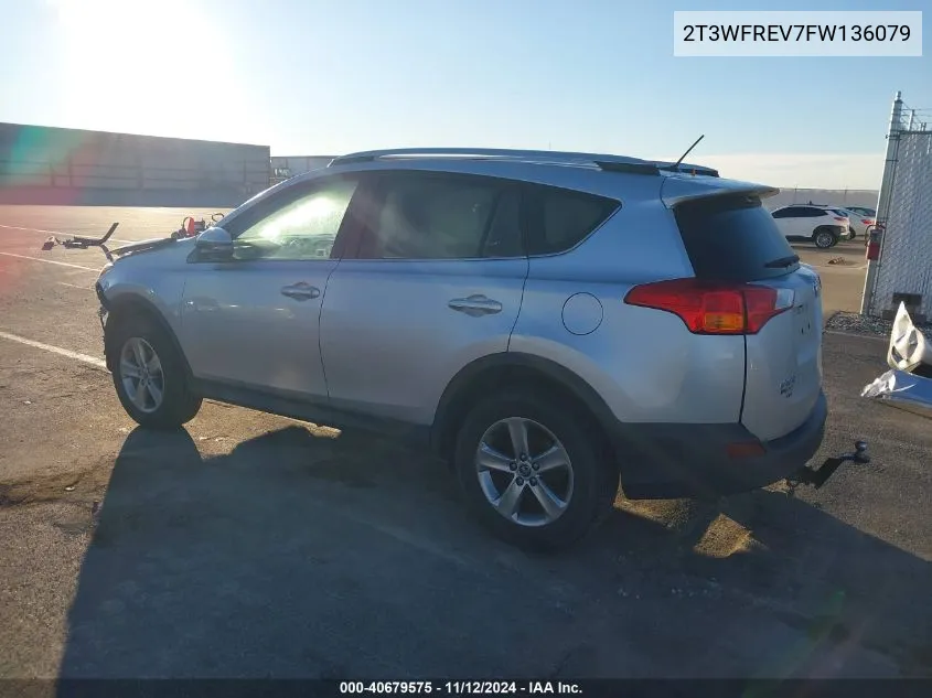 2015 Toyota Rav4 Xle VIN: 2T3WFREV7FW136079 Lot: 40679575