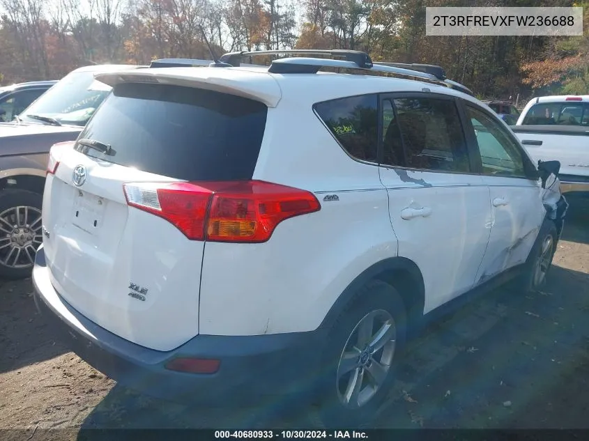 2015 Toyota Rav4 Xle VIN: 2T3RFREVXFW236688 Lot: 40680933