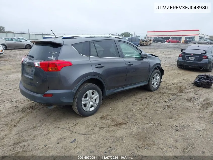 2015 Toyota Rav4 Le VIN: JTMZFREVXFJ048980 Lot: 40700911