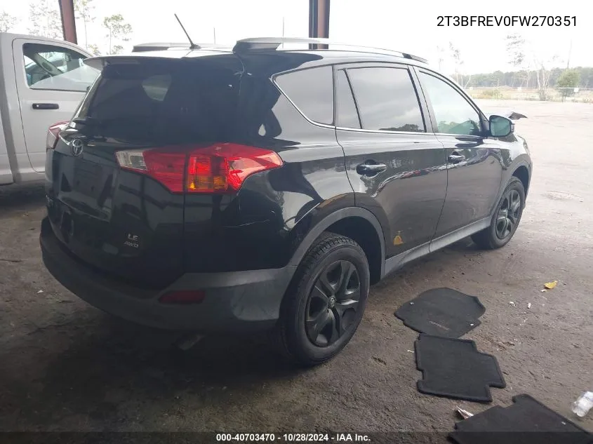 2T3BFREV0FW270351 2015 Toyota Rav4 Le