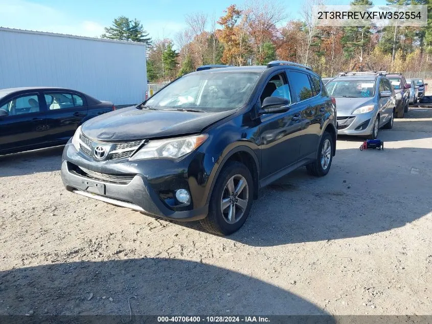 2015 Toyota Rav4 Xle VIN: 2T3RFREVXFW352554 Lot: 40706400