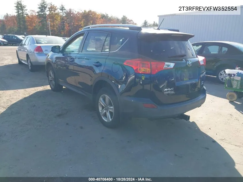 2015 Toyota Rav4 Xle VIN: 2T3RFREVXFW352554 Lot: 40706400