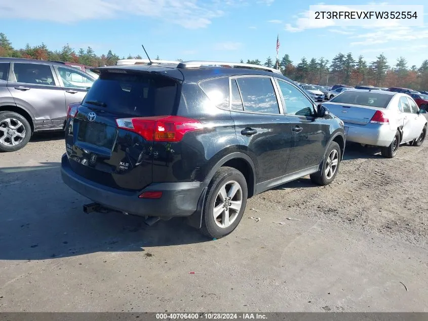 2015 Toyota Rav4 Xle VIN: 2T3RFREVXFW352554 Lot: 40706400