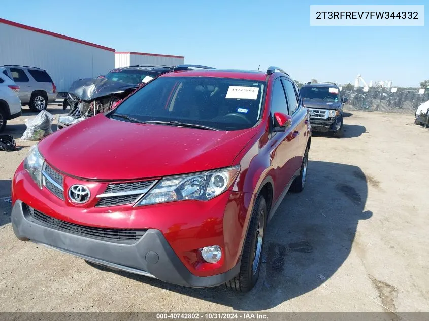 2T3RFREV7FW344332 2015 Toyota Rav4 Xle