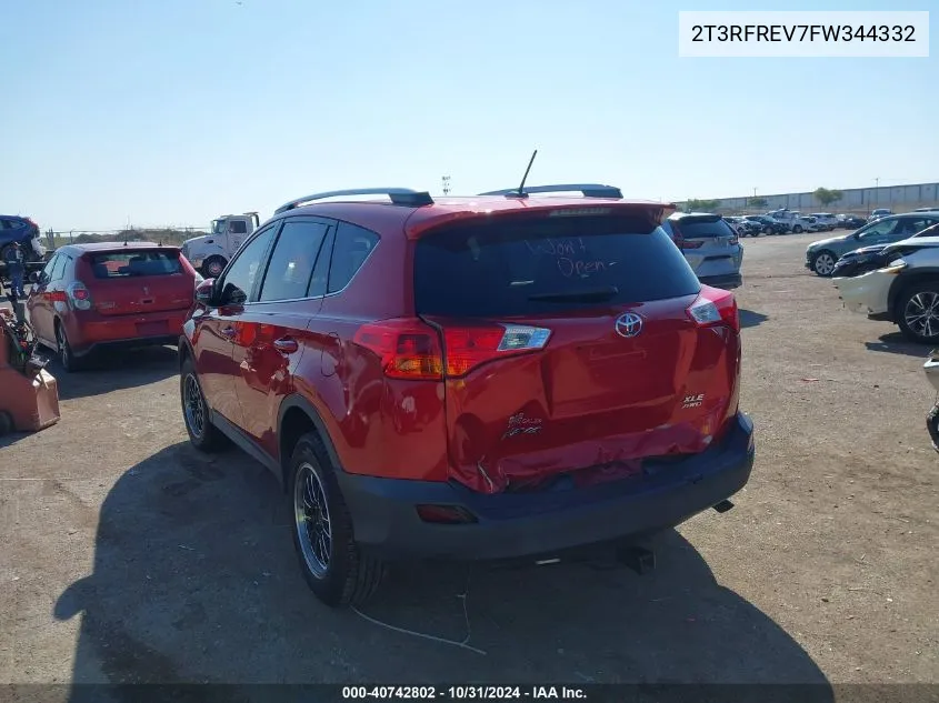 2T3RFREV7FW344332 2015 Toyota Rav4 Xle