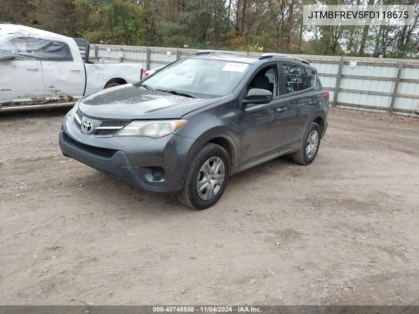 2015 Toyota Rav4 Le VIN: JTMBFREV5FD118675 Lot: 40748558