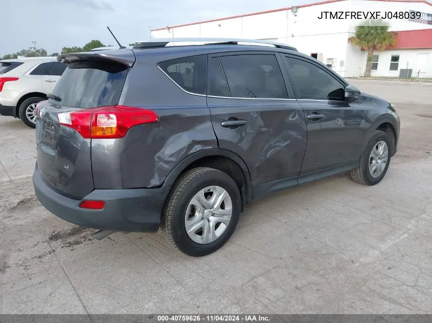 JTMZFREVXFJ048039 2015 Toyota Rav4 Le