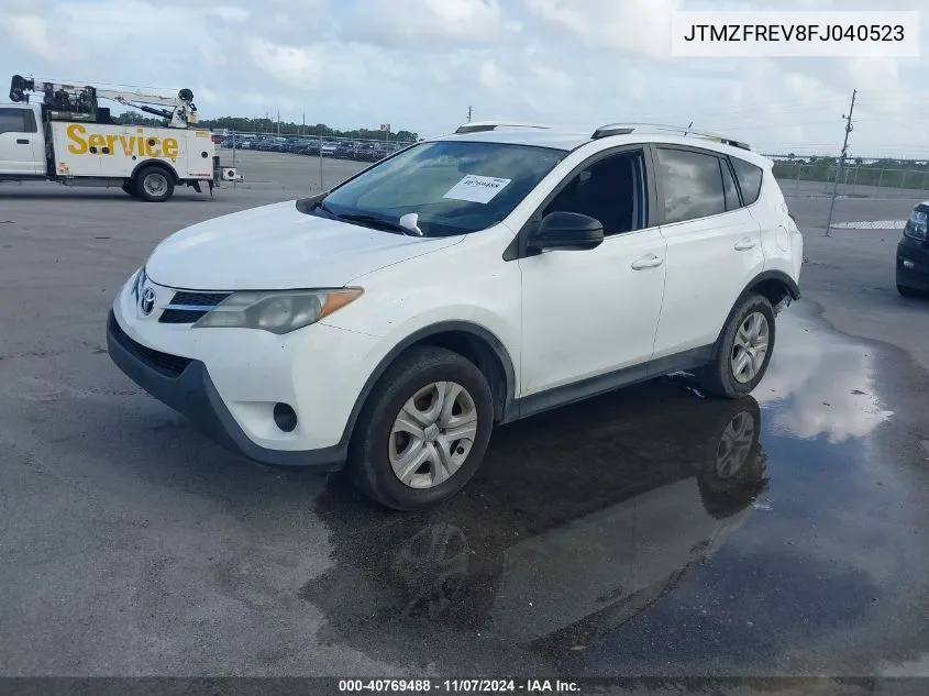 2015 Toyota Rav4 Le VIN: JTMZFREV8FJ040523 Lot: 40769488