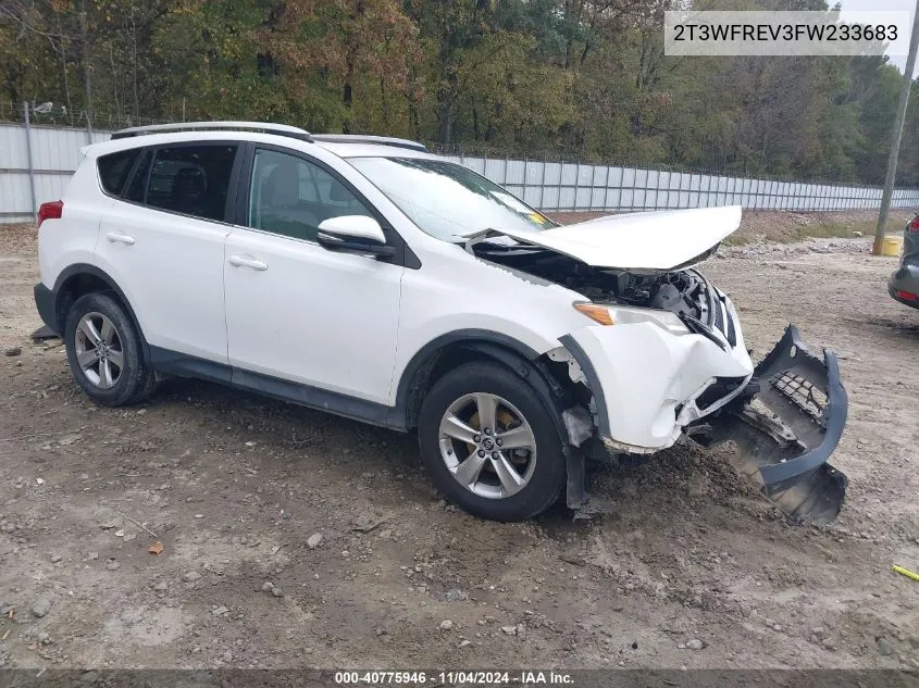 2015 Toyota Rav4 Xle VIN: 2T3WFREV3FW233683 Lot: 40775946