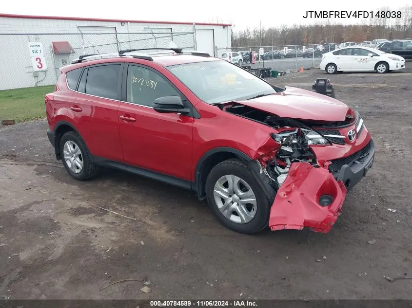 2015 Toyota Rav4 Le VIN: JTMBFREV4FD148038 Lot: 40784589