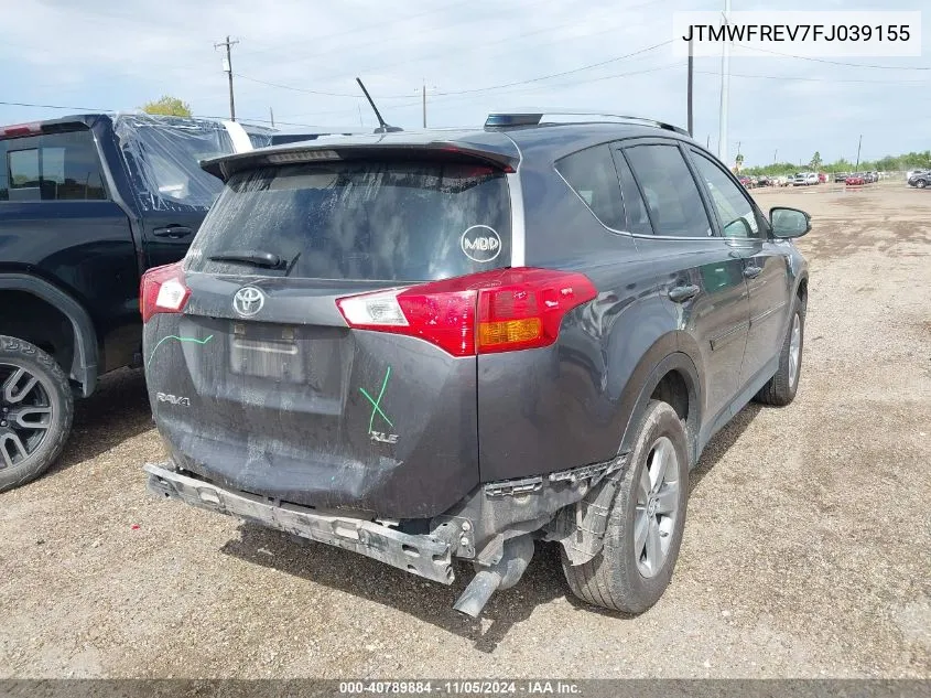 2015 Toyota Rav4 Xle VIN: JTMWFREV7FJ039155 Lot: 40789884