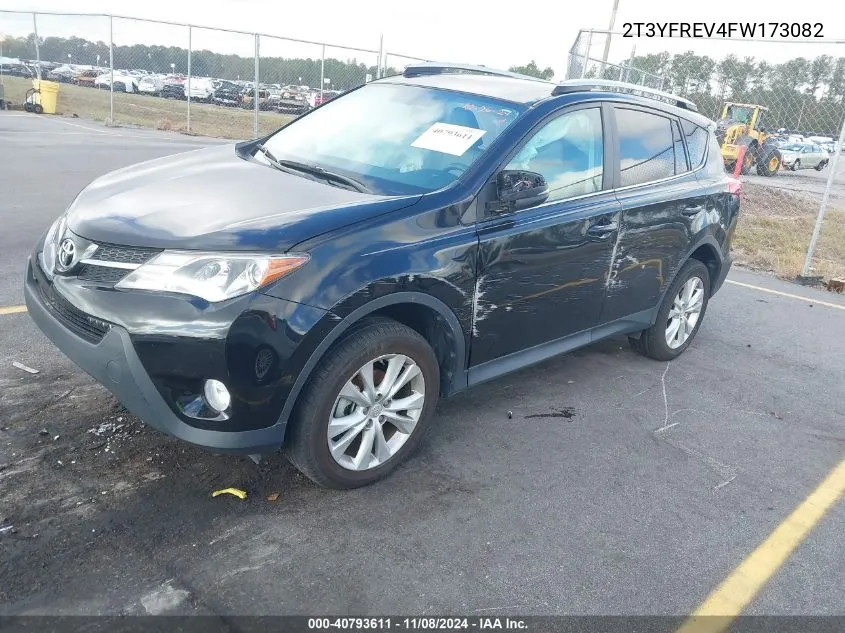 2015 Toyota Rav4 Limited VIN: 2T3YFREV4FW173082 Lot: 40793611