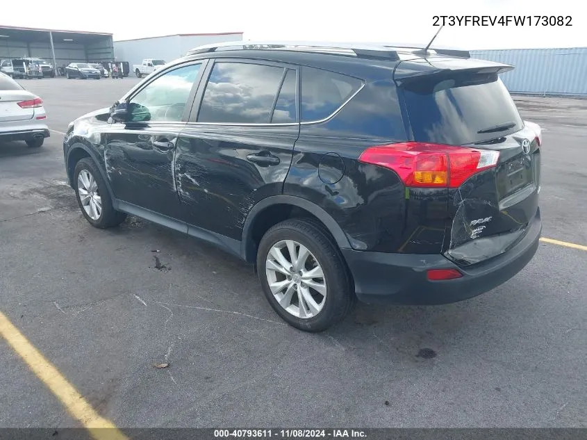 2015 Toyota Rav4 Limited VIN: 2T3YFREV4FW173082 Lot: 40793611