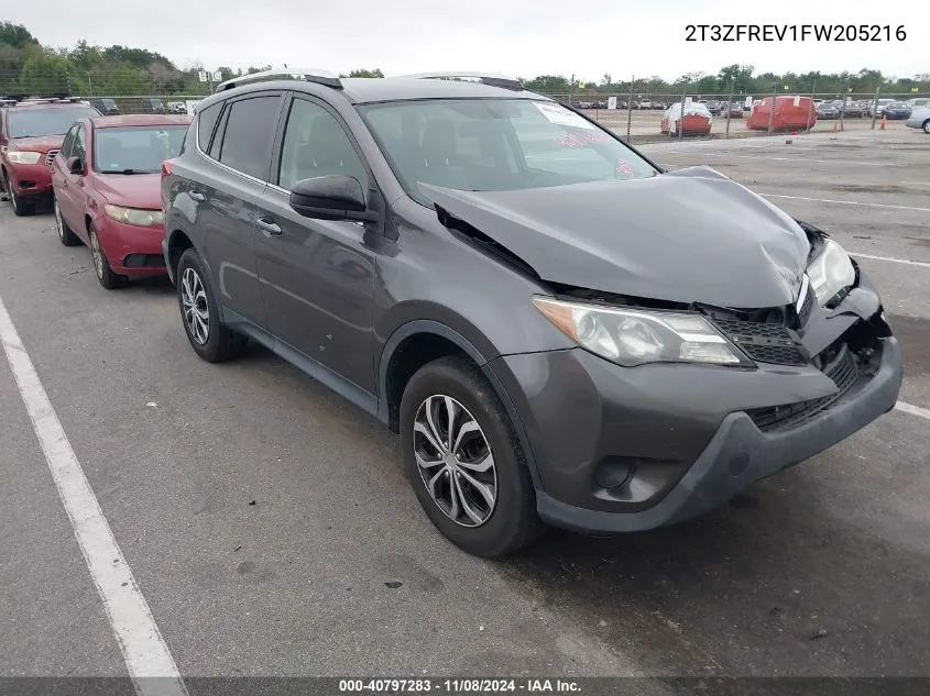 2015 Toyota Rav4 Le VIN: 2T3ZFREV1FW205216 Lot: 40797283