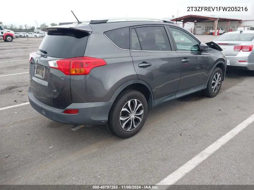 2015 Toyota Rav4 Le VIN: 2T3ZFREV1FW205216 Lot: 40797283