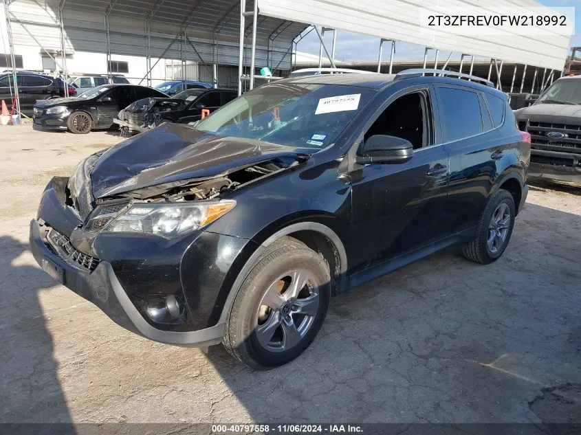 2015 Toyota Rav4 Le VIN: 2T3ZFREV0FW218992 Lot: 40797558